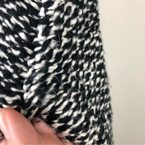 Eileen Fisher Black and White knit snap front jacket sweater size: XL - Picture 15 of 16